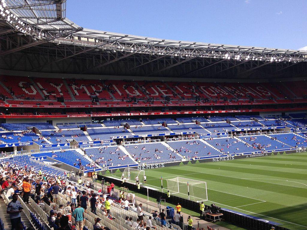 Le Groupama Stadium un soir de match de l’OL