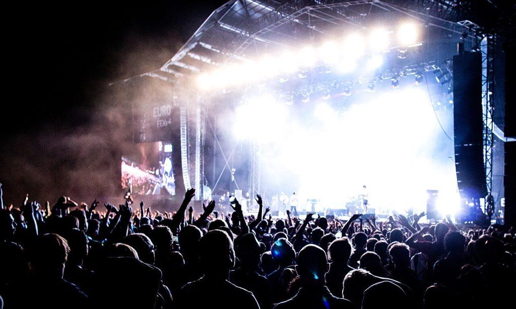Concert devant le public des Eurockéennes