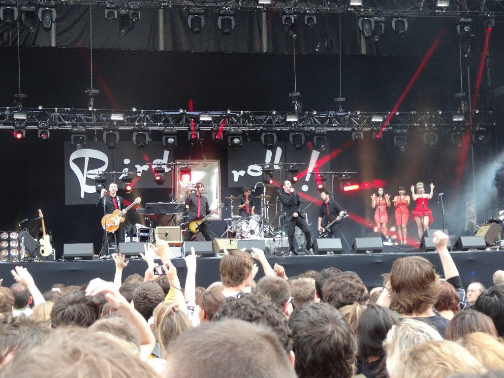 Concert sur une scène de Rock en Seine